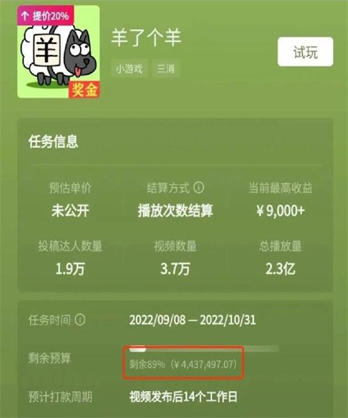 羊了个羊日赚468万 是谣言还是真相?