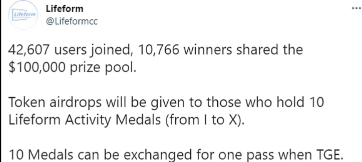 去中心化视觉数字身份(DID)解决方案提供商Lifeform官方表示