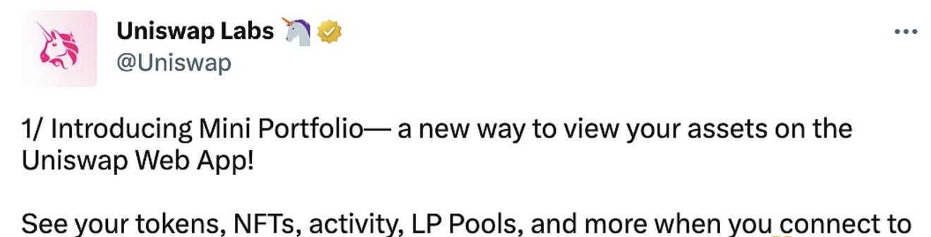 任何数字钱包可以连接Uniswap Web应用程