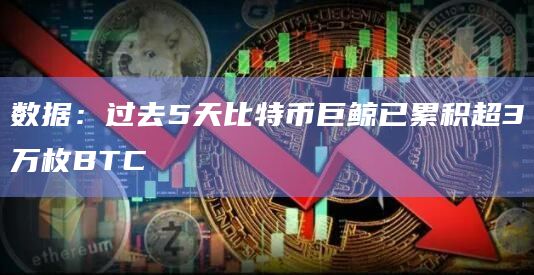 数据：过去5天比特币巨鲸已累积超3万枚BTC