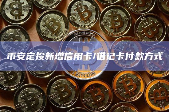 币安定投新增信用卡/借记卡付款方式