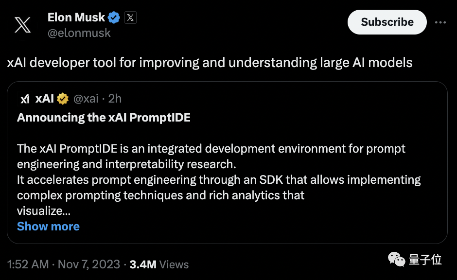 马斯克版ChatGPT和xAI产品都已上线