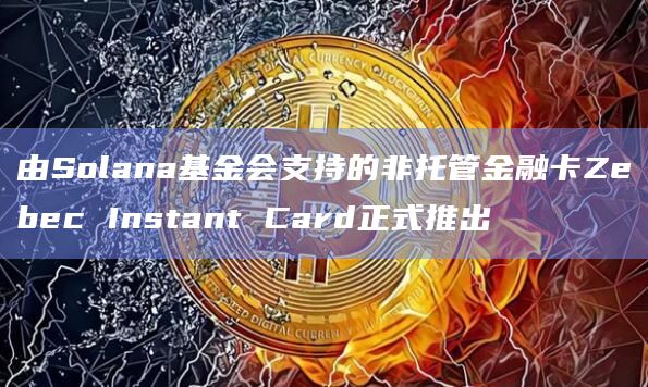 Zebec协议由Solana基金会所支持
