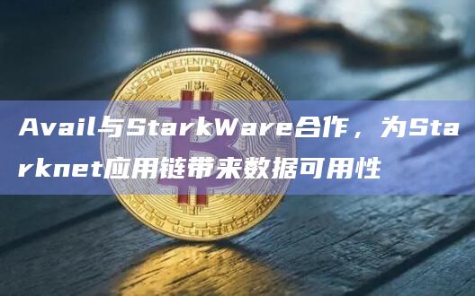 模块化区块链项目Avail正在与StarkWare合作